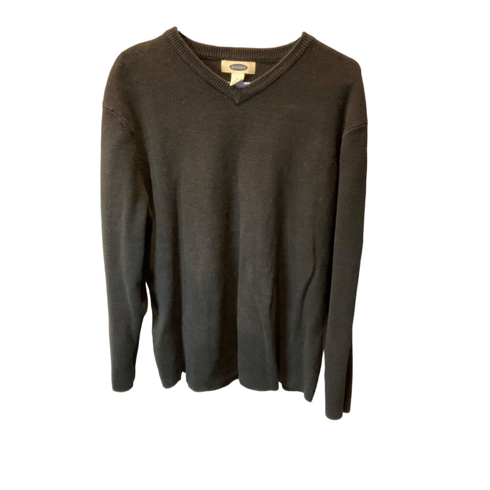 Old Navy Blue‎ Sweater, Size XL, Tight-Knit, Ramie & Cotton, Long Sleeve